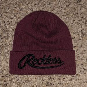 Reckless Burgundy Beanie